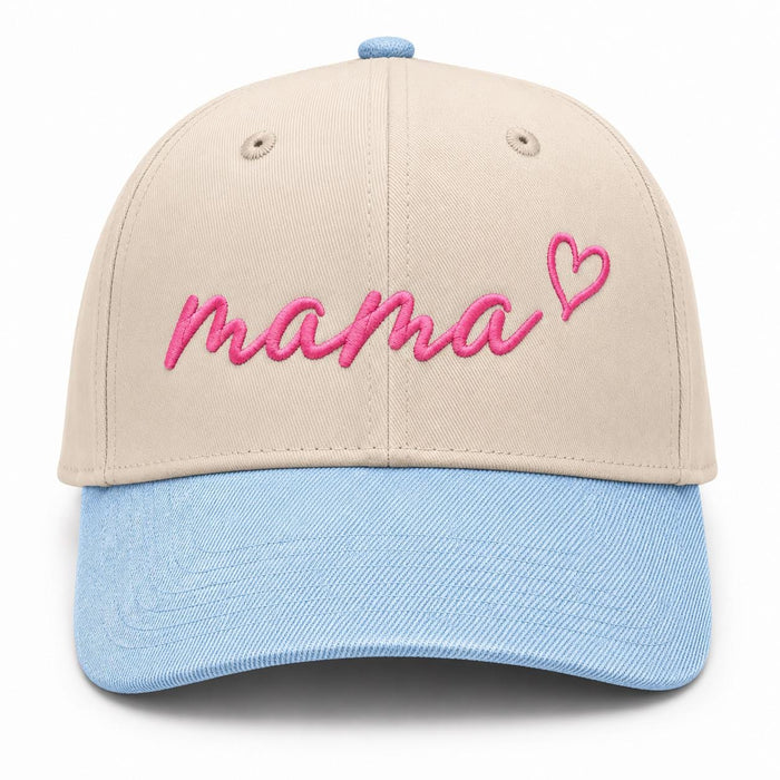 Mama Snapback – Denim & Tan