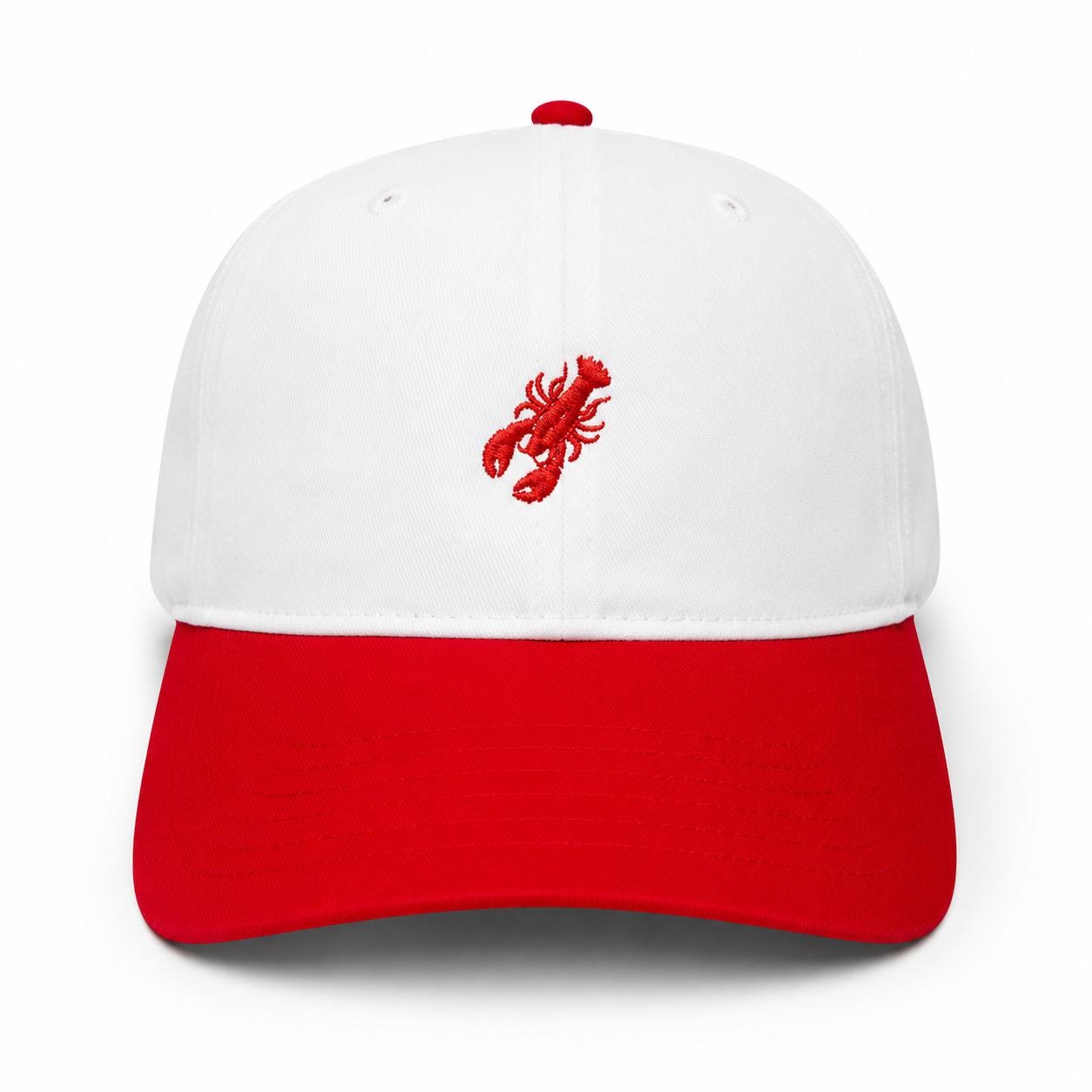 Lobsta Snapback – Red & White